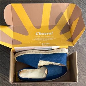 Blue Espadrille Flats